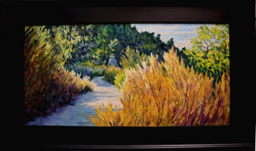 Early Morning Hike 12x24 $800 at Hunter Wolff Gallery
